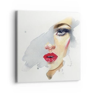 Tablou pe pânză - Reflecție într-o picătură de apă - 40x40 cm