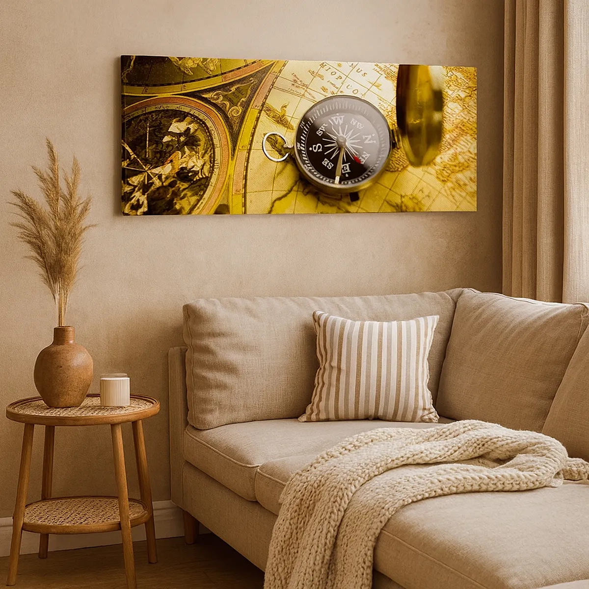 Tablou pe pânză - Sau poate până la capătul lumii? - 30x30 cm