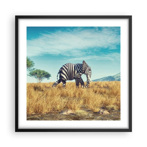 Poster în ramă neagră - Griul nu mai este la modă - 50x50 cm