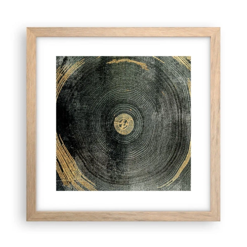 Poster în ramă de stejar deschis - Schimbare și persistență - 30x30 cm