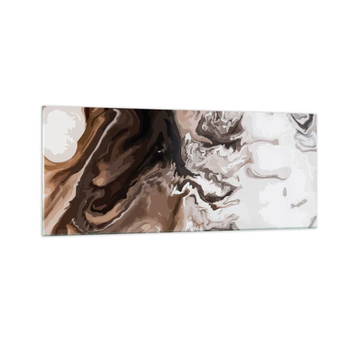 Tablou pe sticlă - Cadrilul culorilor - 100x40 cm
