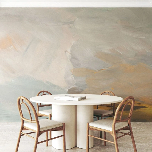 Tapet Premium Canvas - Abstracție - lumea blândeții - Bucată, Luminos, Minimalist - 250x175 cm