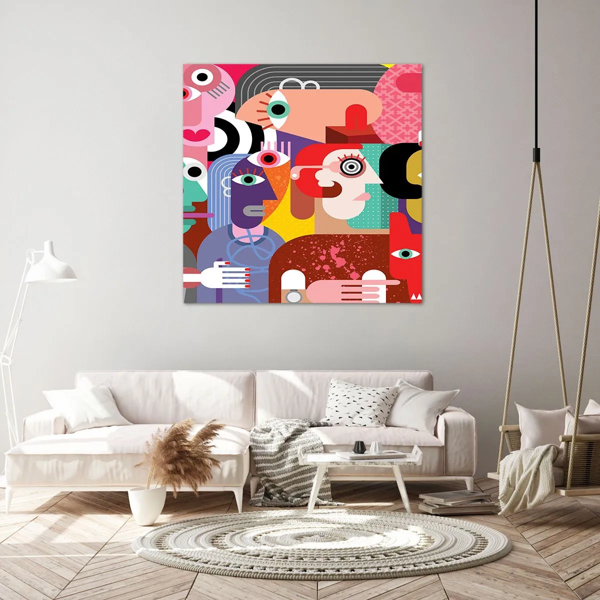 Tablou pe pânză - Am venit de la domnul Picasso - 60x60 cm