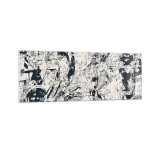 Tablou pe sticlă - Întrepătrunderea contrariilor - 140x50 cm