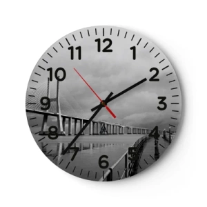 Ceas de perete - Ceas pe sticlă - Pentru fiecare ceva - 30x30 cm