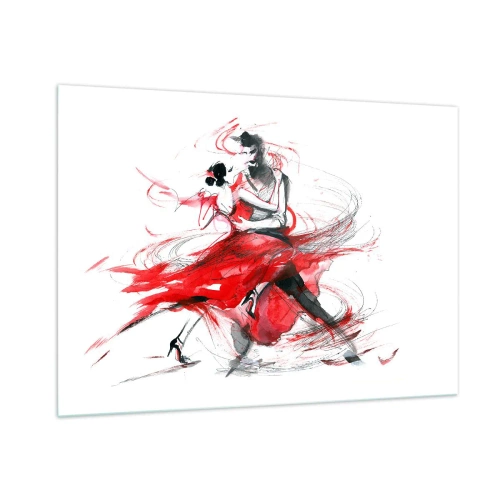 Tablou pe sticlă - Tango - ritmul pasiunii - 100x70 cm