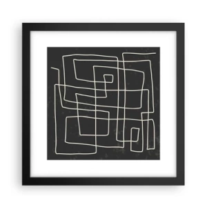 Poster în ramă neagră - Nu atât de simplu - 30x30 cm