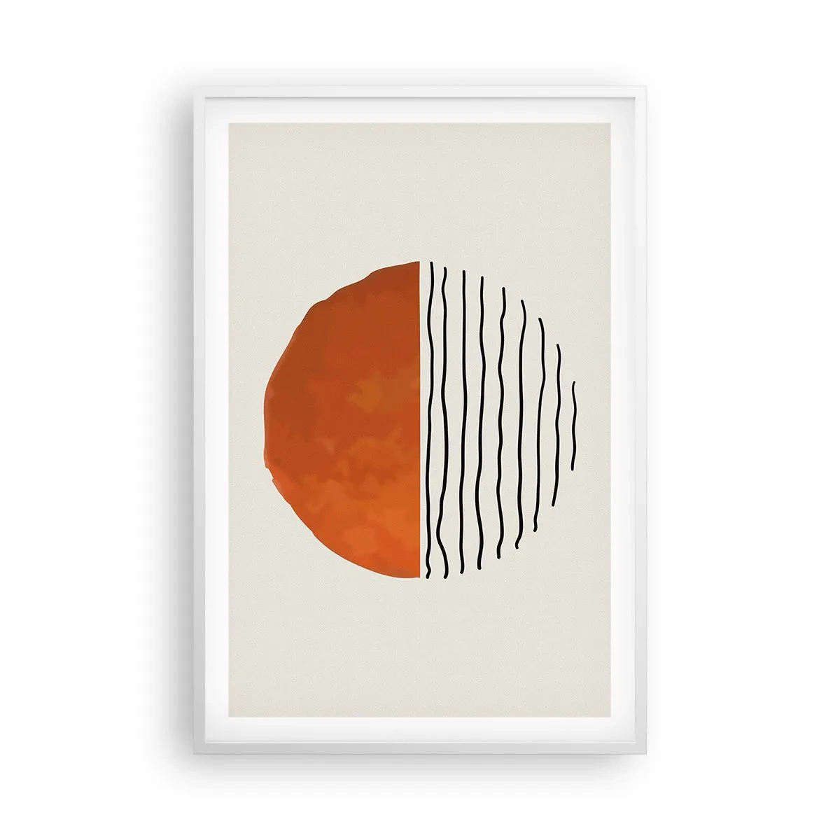 Poster în ramă albă - În stil japonez - 61x91 cm