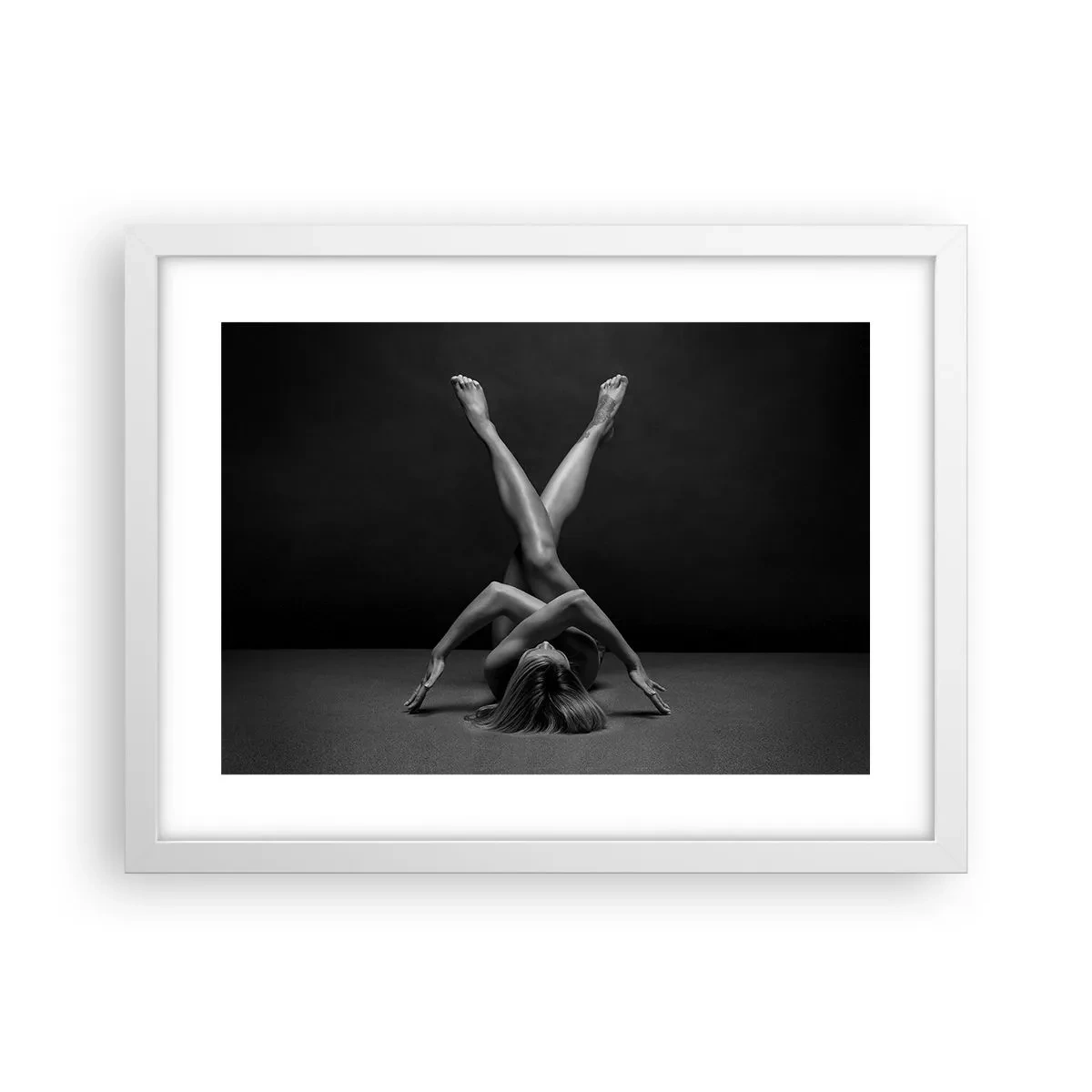 Poster în ramă albă - Geometria nudității - 40x30 cm