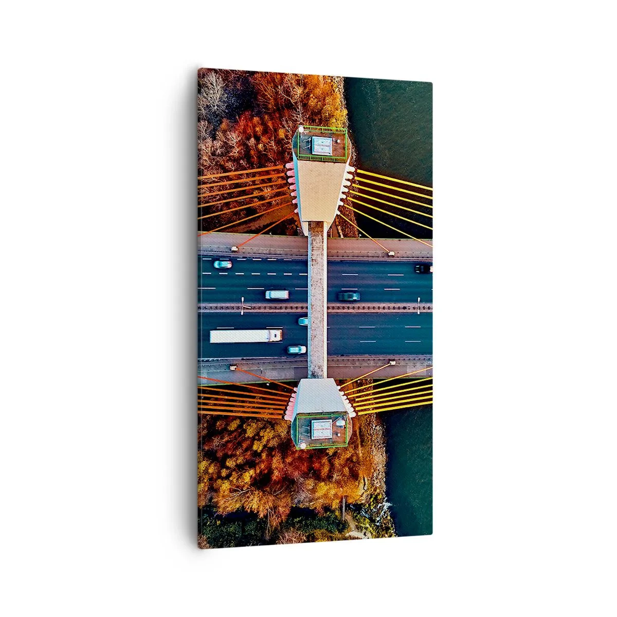 Tablou pe pânză - Din pădure spre apă - 55x100 cm