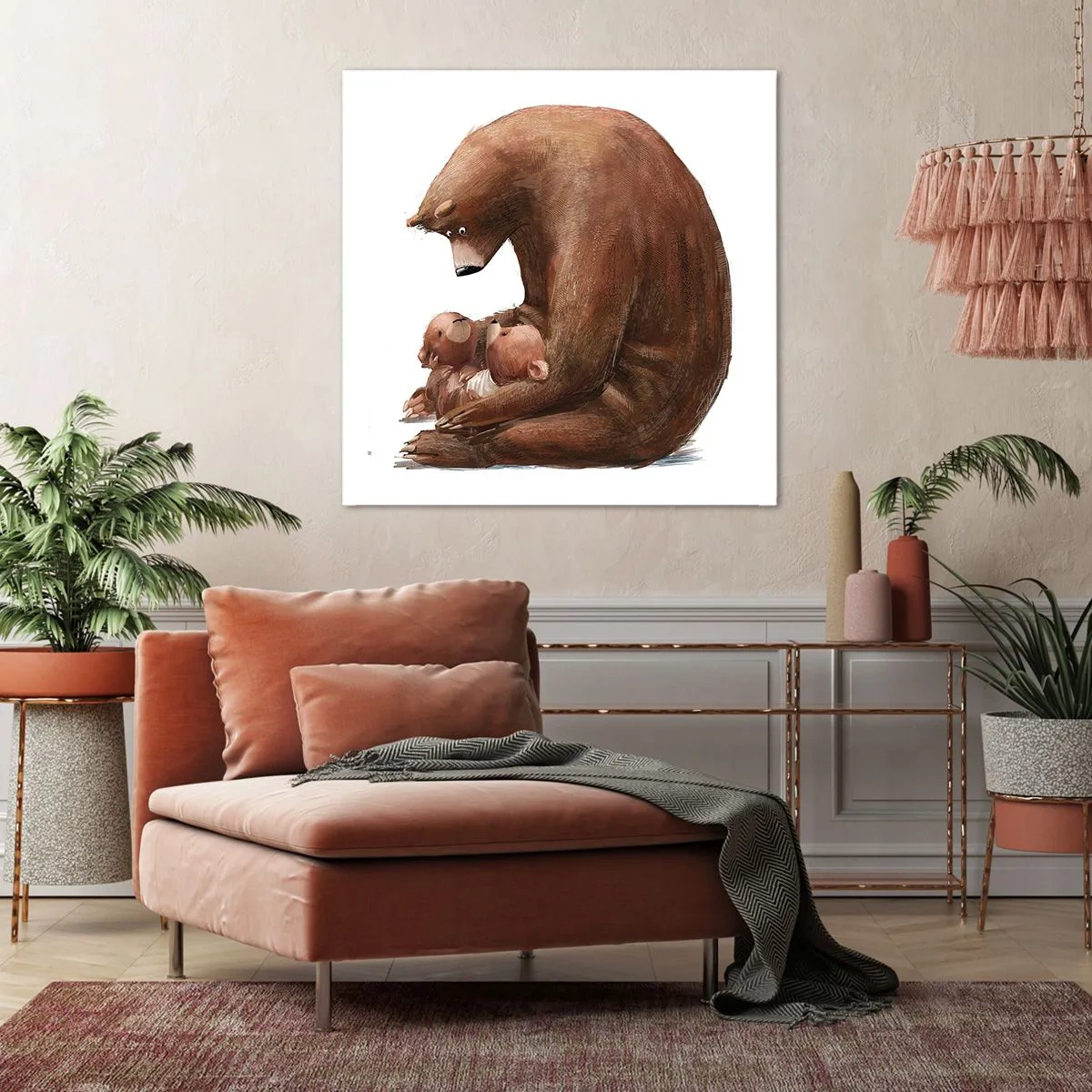 Tablou pe pânză - Vise plăcute, copii - 60x60 cm