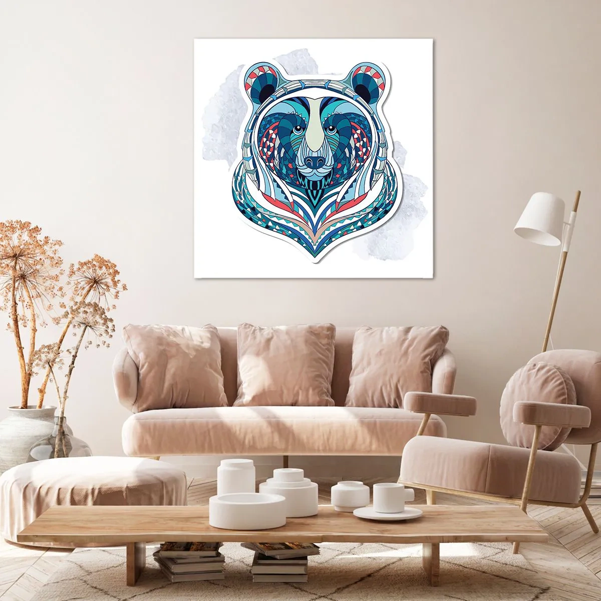 Tablou pe pânză - Trăiască Groenlanda! - 50x50 cm