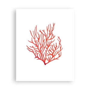 Poster - Coral filigranat - 40x50 cm