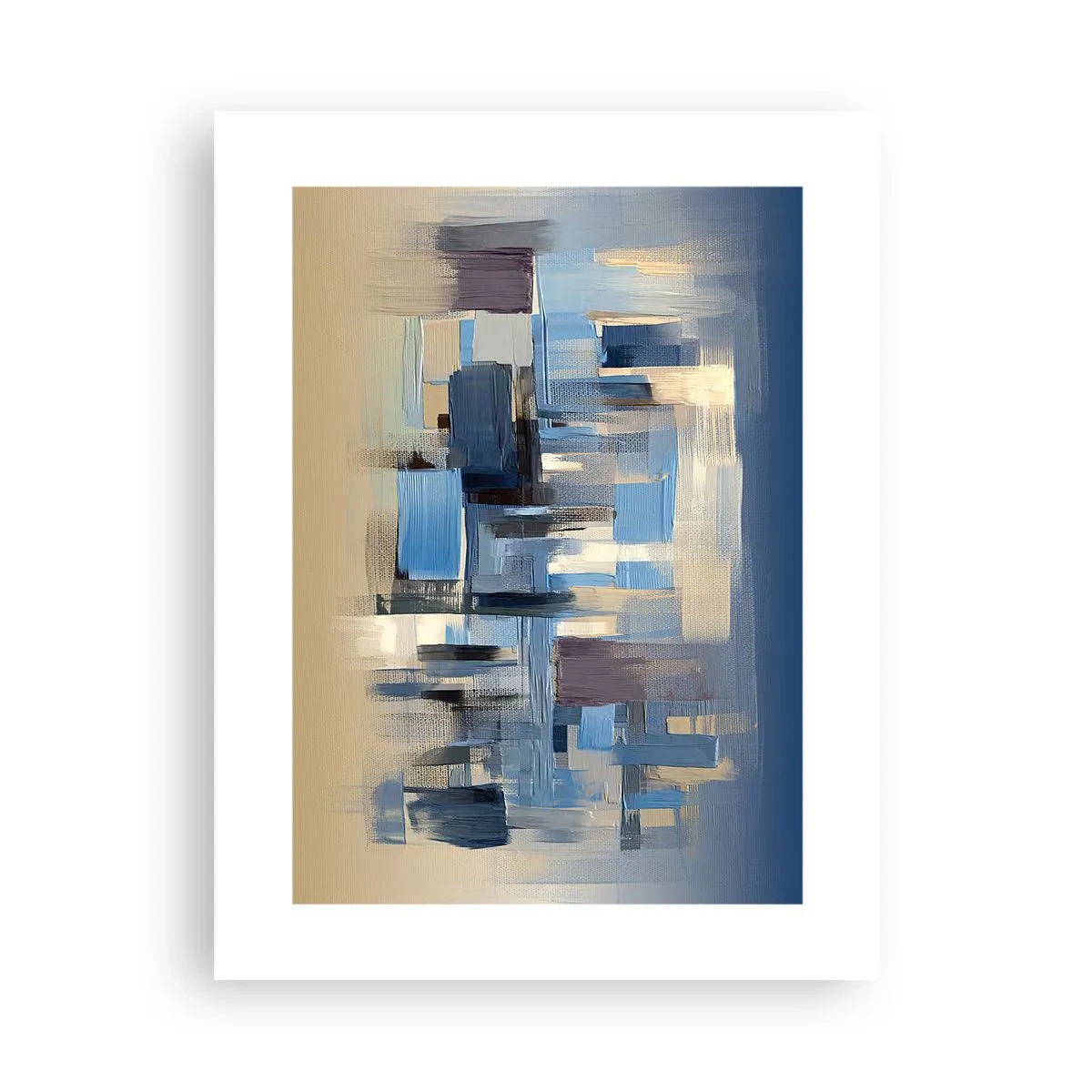 Poster - Construcție albastră - 30x40 cm