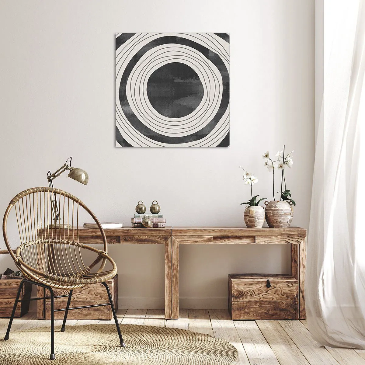 Tablou pe pânză - Direct la subiect - 50x50 cm