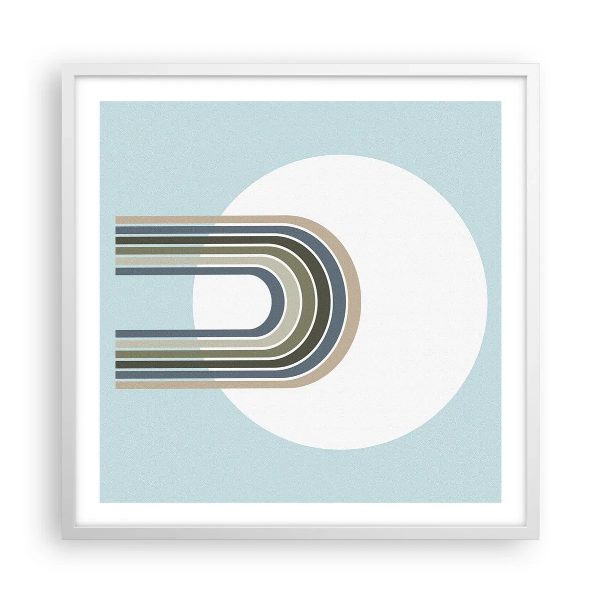 Poster în ramă albă - Atracție irezistibilă - 60x60 cm