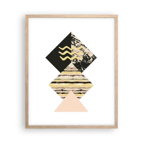 Poster în ramă de stejar deschis - Aparent simplu - 40x50 cm