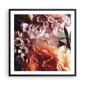 Poster în ramă neagră - Înghesuite în frumusețe - 60x60 cm
