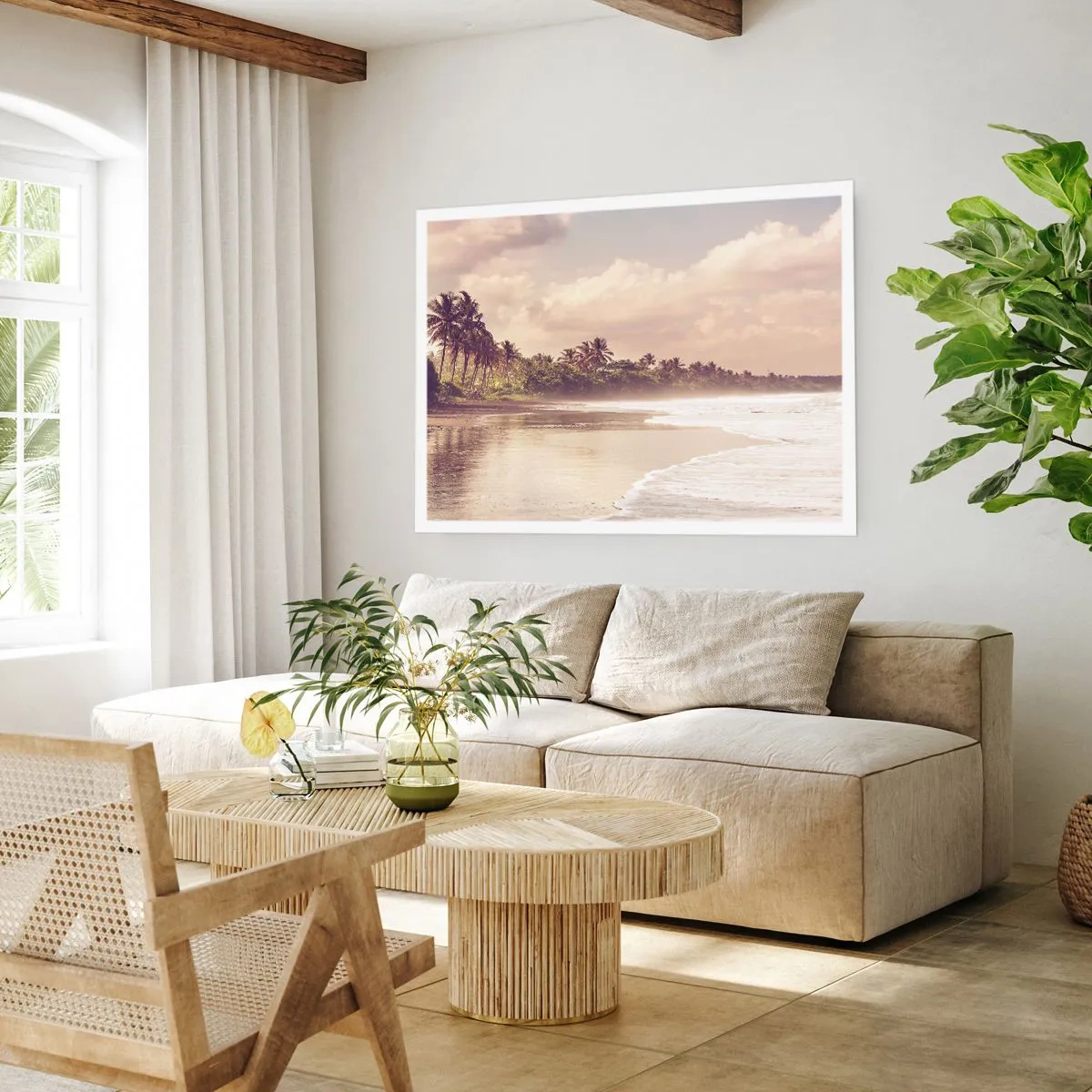 Poster - Mângâind valurile - 70x50 cm