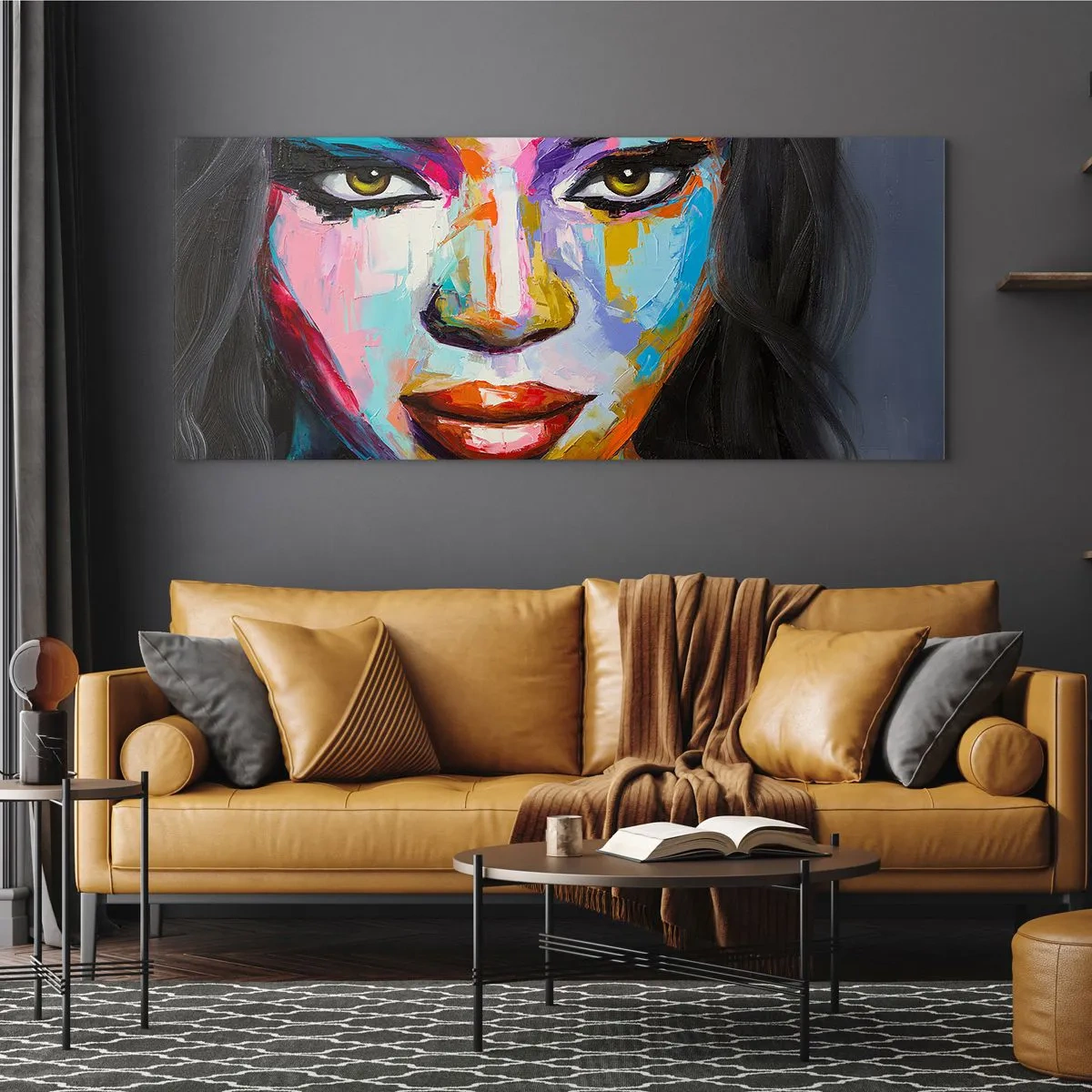 Tablou pe sticlă - Nu-ți poți lua ochii de la - 90x30 cm