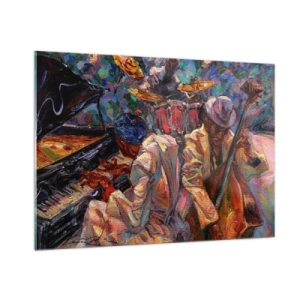 Tablou pe sticlă - Într-un ritm - 100x70 cm