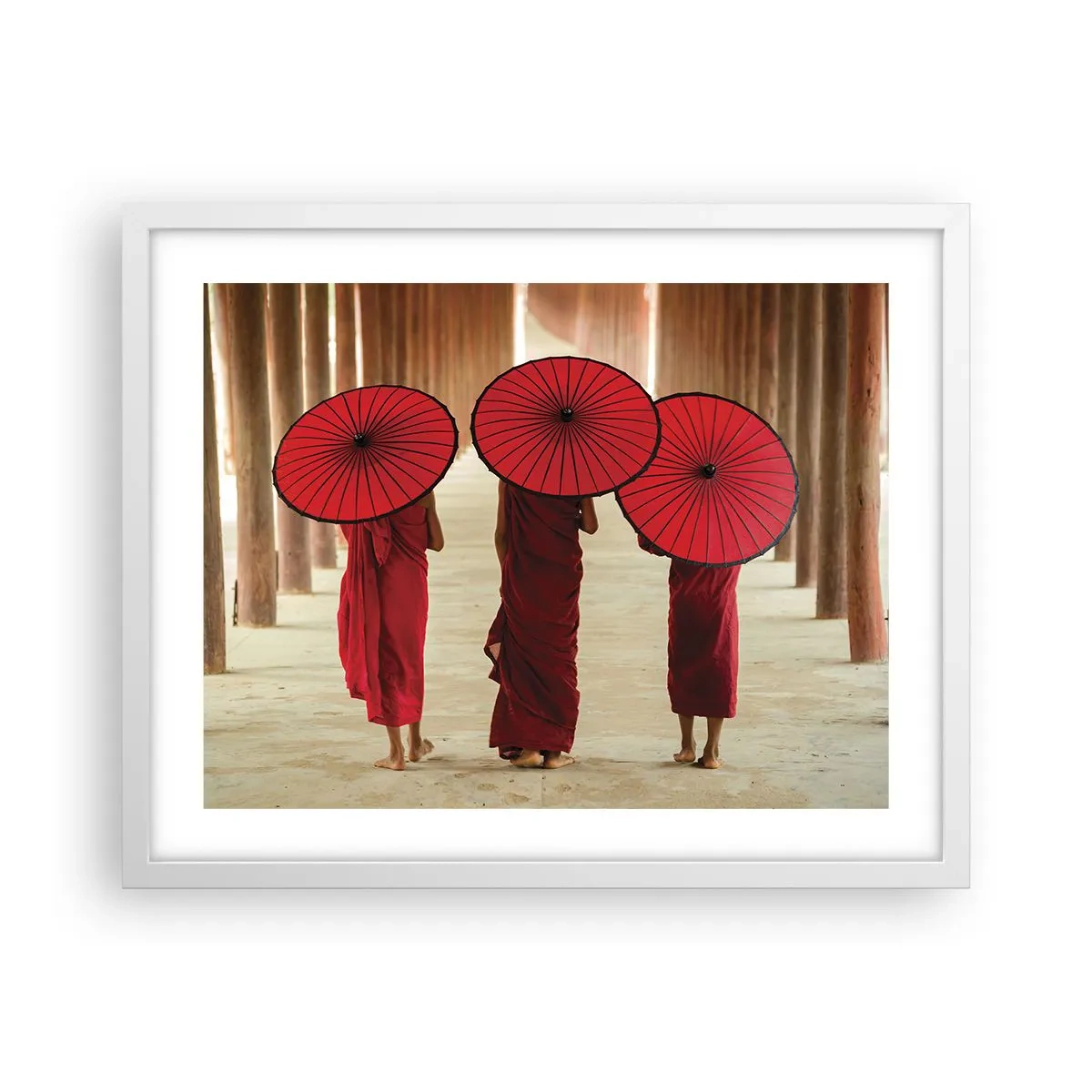 Poster în ramă albă - Pe drumul spre Tărâmul Pur - 50x40 cm