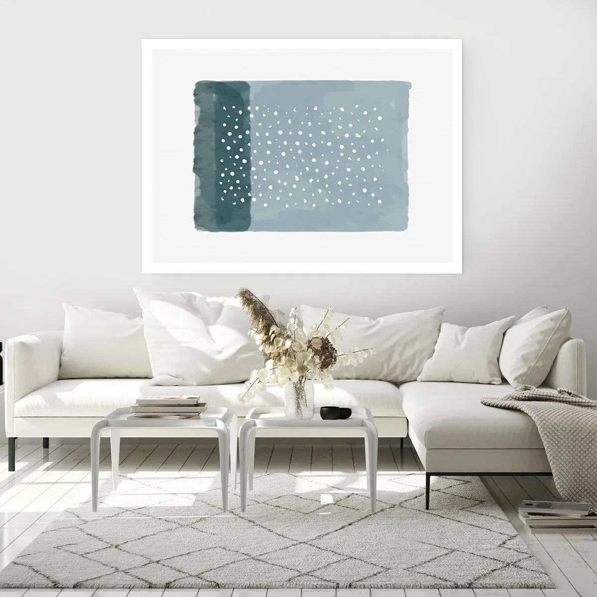 Poster - Crescute pe albastru - 91x61 cm