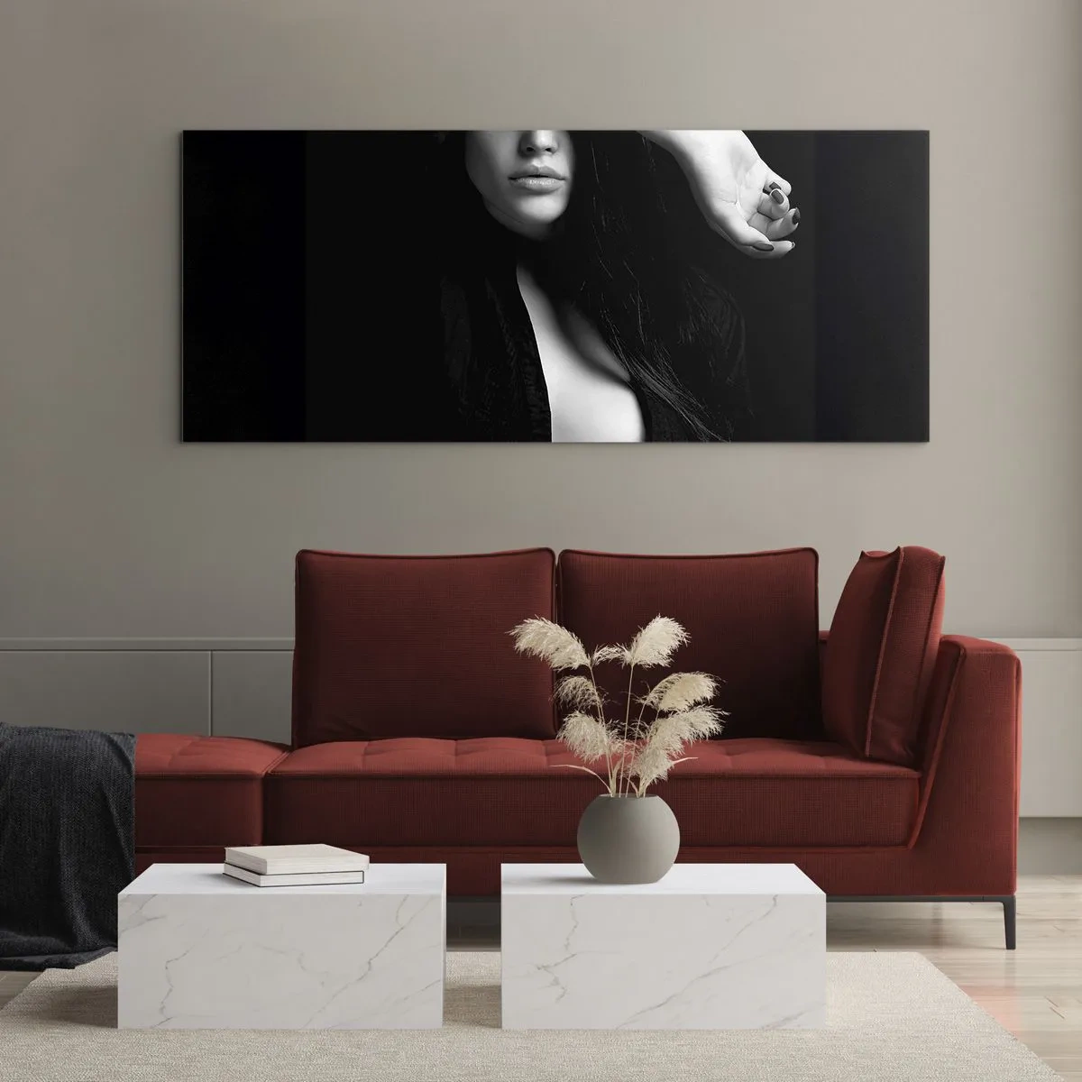 Tablou pe sticlă - Școala de seducție - 120x50 cm