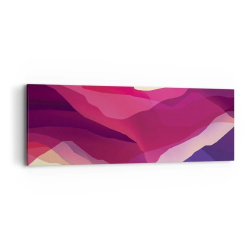 Tablou pe pânză - Valuri de violet - 90x30 cm