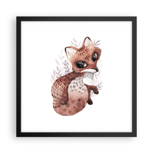 Poster în ramă neagră - Doar iubire - 40x40 cm