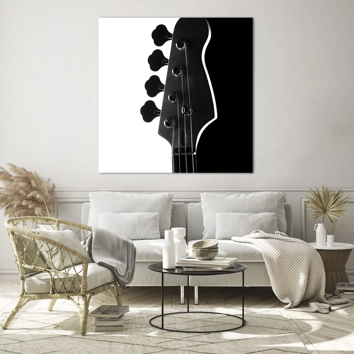 Tablou pe sticlă - Tăcere de rock  - 70x70 cm