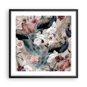 Poster în ramă neagră - În grădina palatului - 50x50 cm