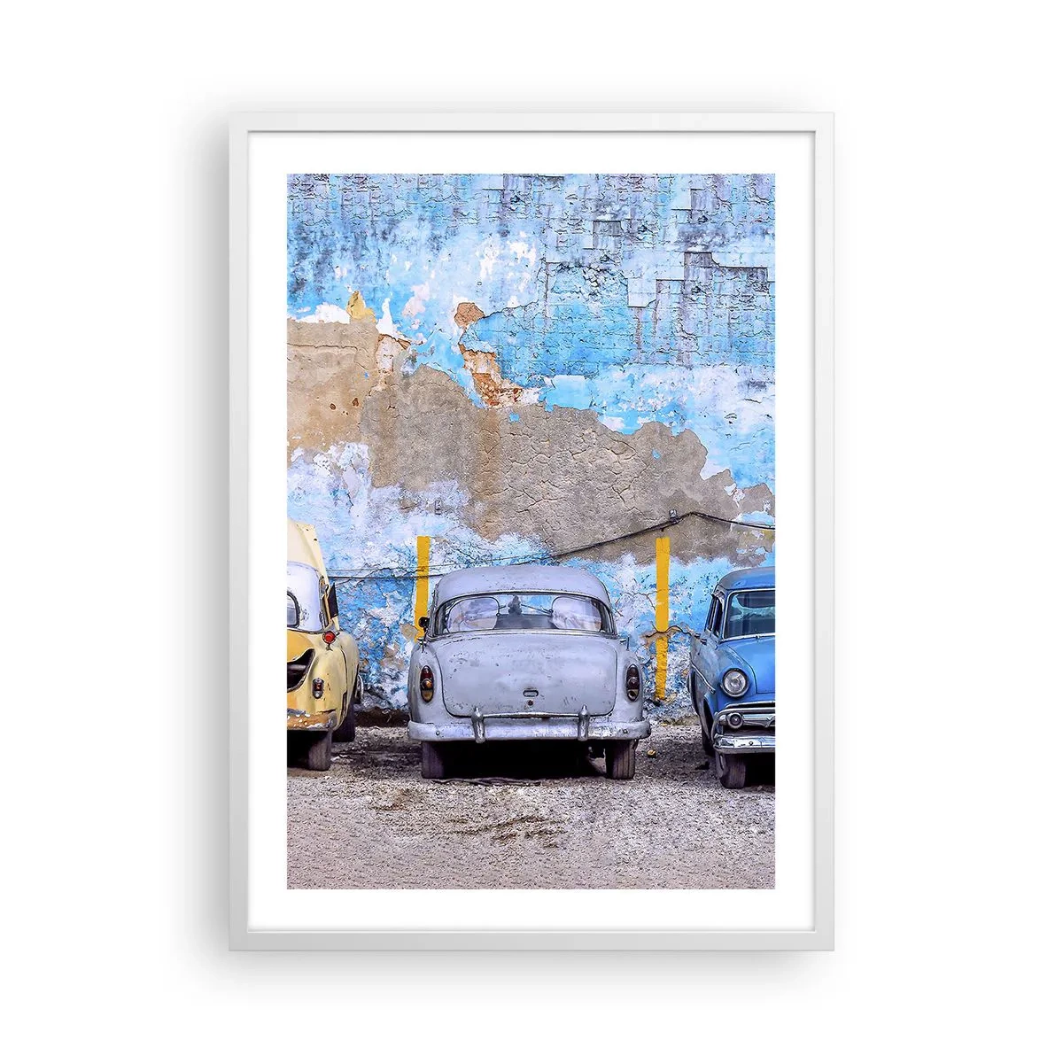 Poster în ramă albă - Întâlnirea veteranilor - 50x70 cm