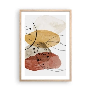 Poster în ramă de stejar deschis - Ca aerul, limpezi și ușoare - 50x70 cm