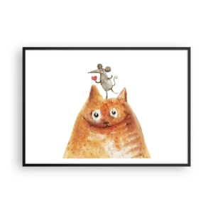 Poster în ramă neagră - Paradoxurile iubirii - 100x70 cm