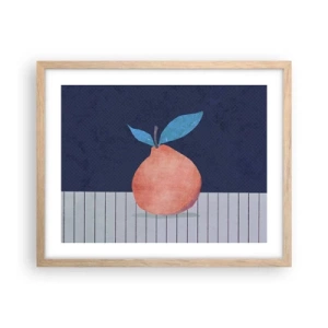 Poster în ramă de stejar deschis - Convexitate și plan - 50x40 cm