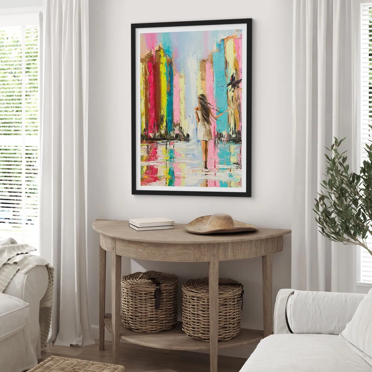 Poster în ramă neagră - Urmați-mă - 70x100 cm