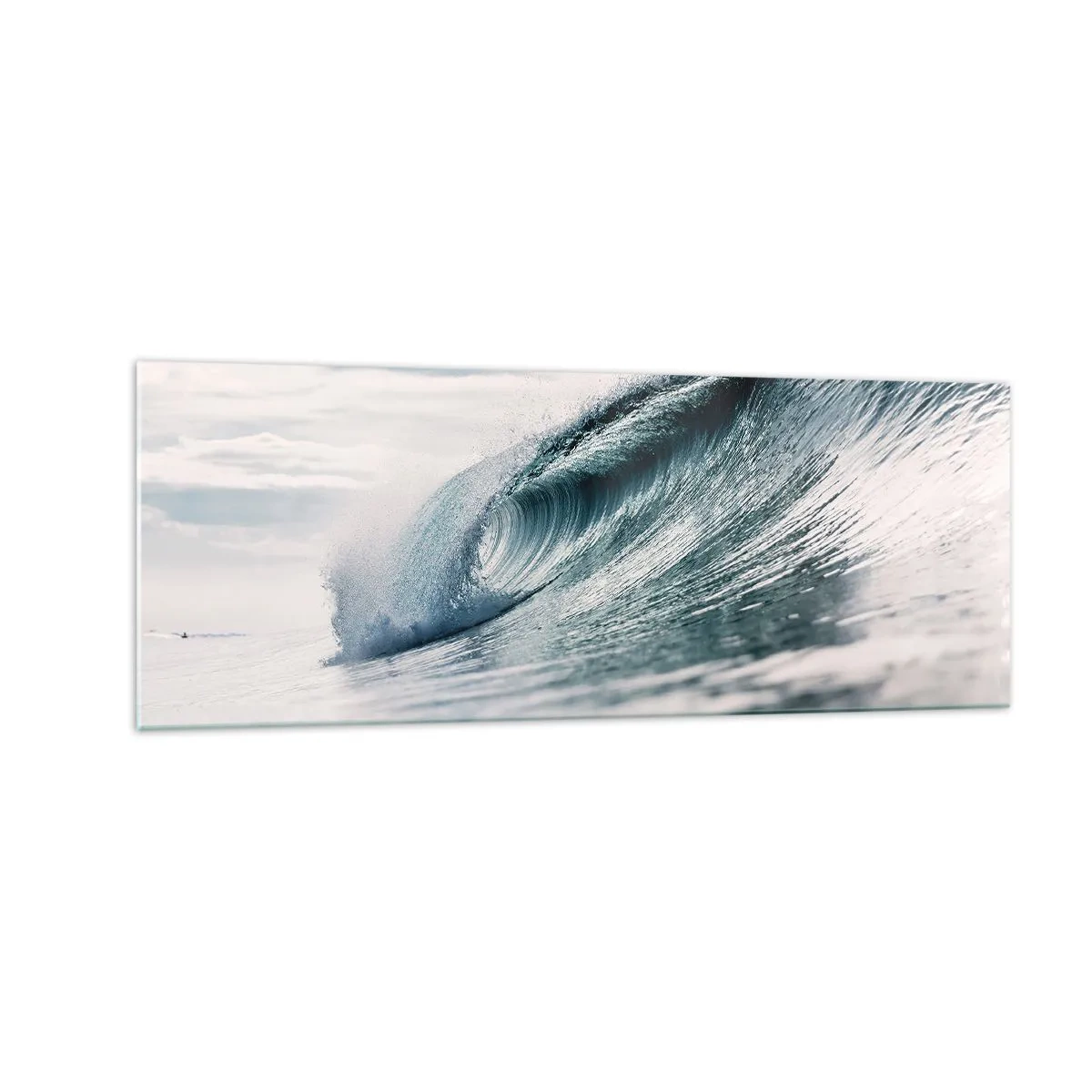 Tablou pe sticlă - Summitul apei - 140x50 cm