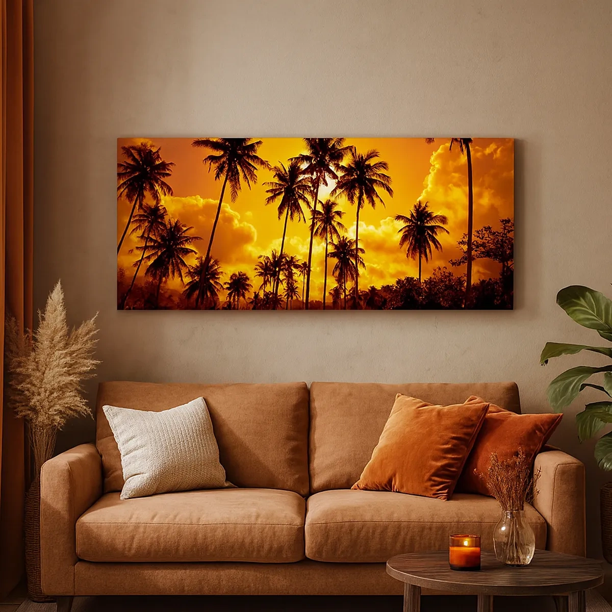 Tablou pe pânză - Munții ard, pădurile ard - 30x30 cm