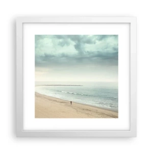 Poster în ramă albă - Căutând liniștea - 30x30 cm