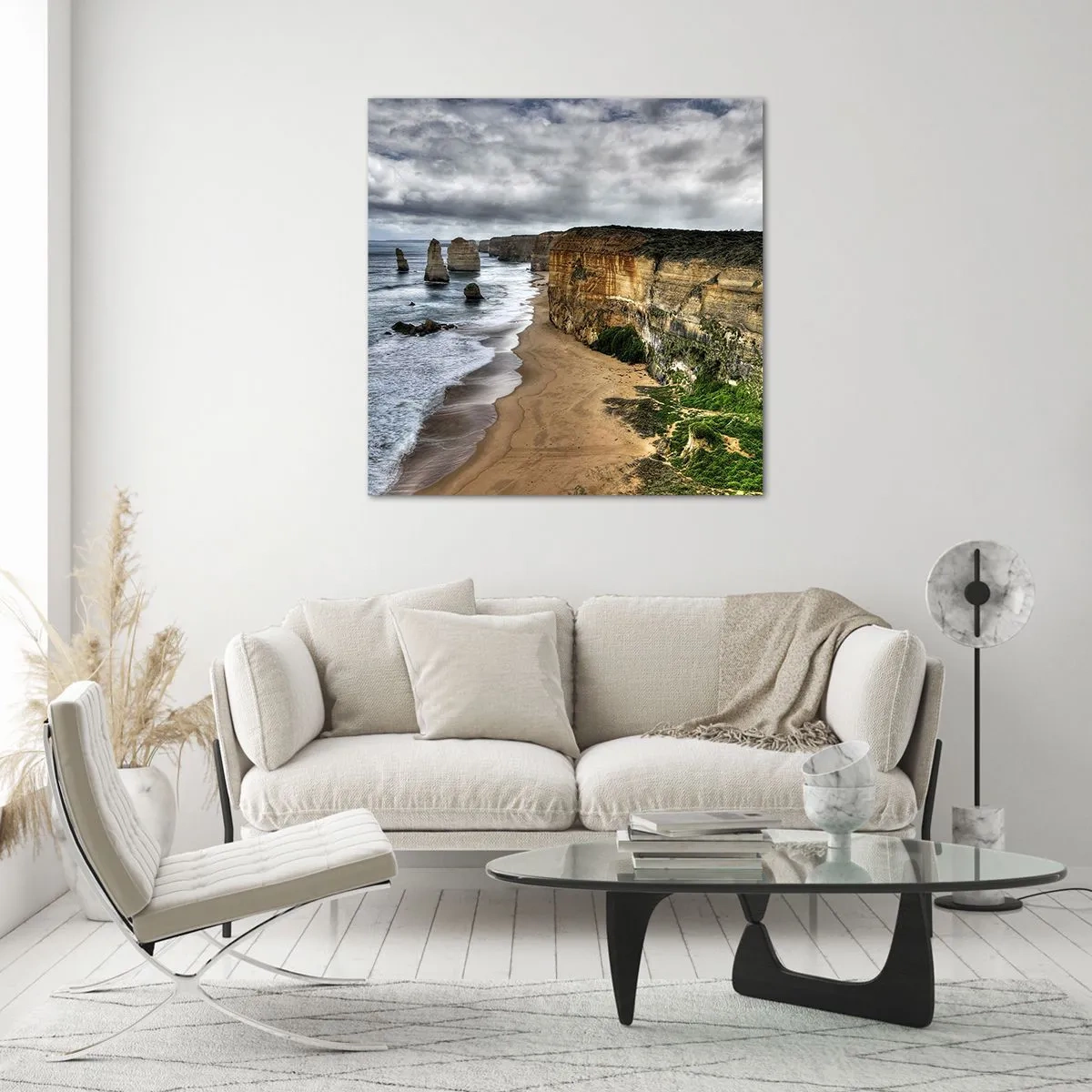 Tablou pe sticlă - Frumusețe brută - 60x60 cm