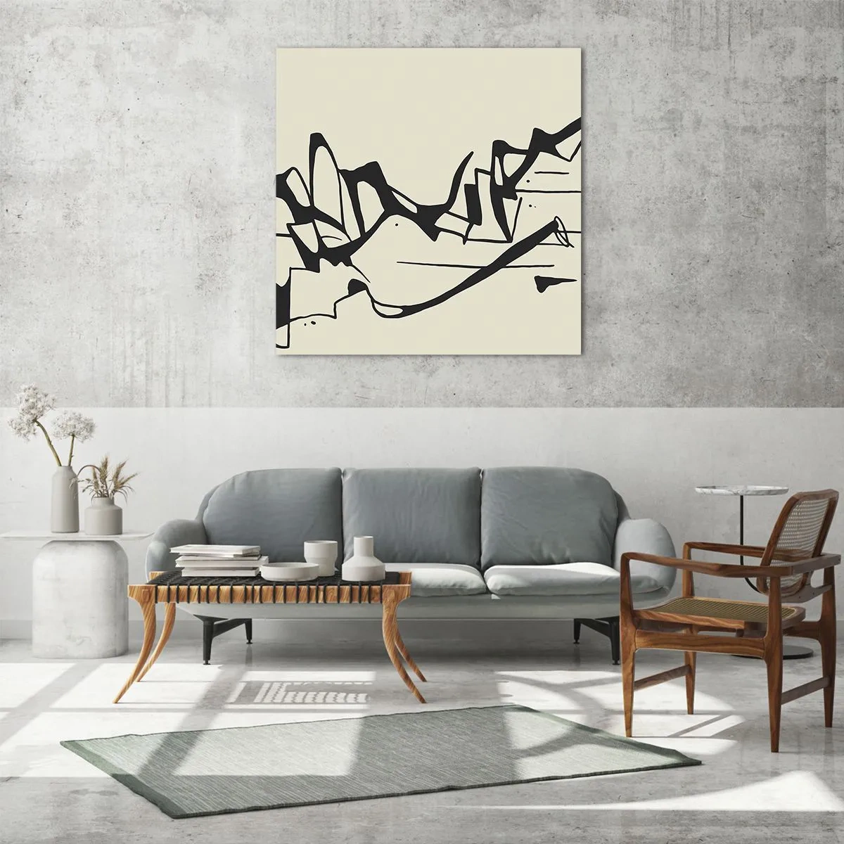 Tablou pe sticlă - Poate că peisajul - 50x50 cm