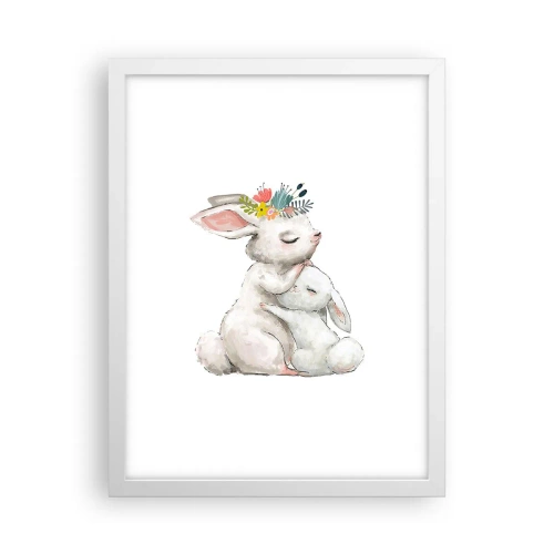 Poster în ramă albă - Ca la mama - 30x40 cm