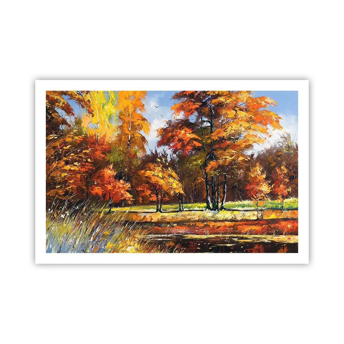 Poster - Peisaj în aur și bronz - 91x61 cm