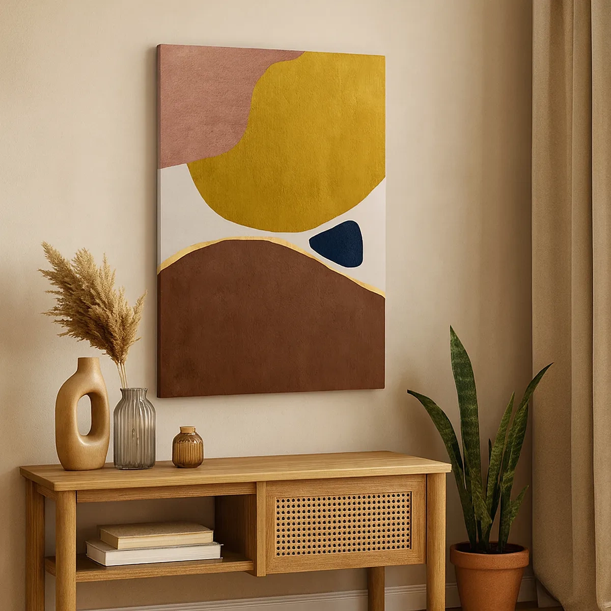 Tablou pe pânză - Abstracție - un loc în spațiu - 50x70 cm