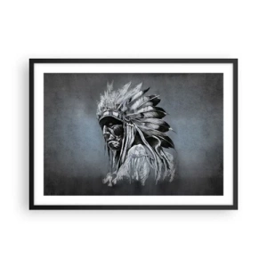 Poster în ramă neagră - Înapoi la rădăcini - 70x50 cm