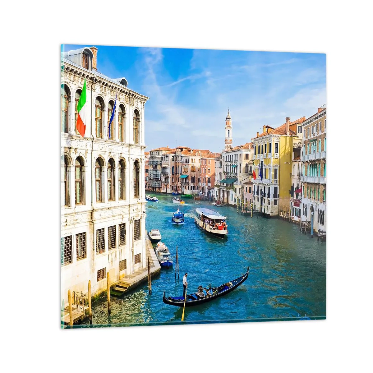 Tablou pe sticlă - Traficul unic în lume - 40x40 cm