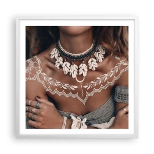 Poster în ramă albă - Talismanele, ritualurile feminității - 60x60 cm