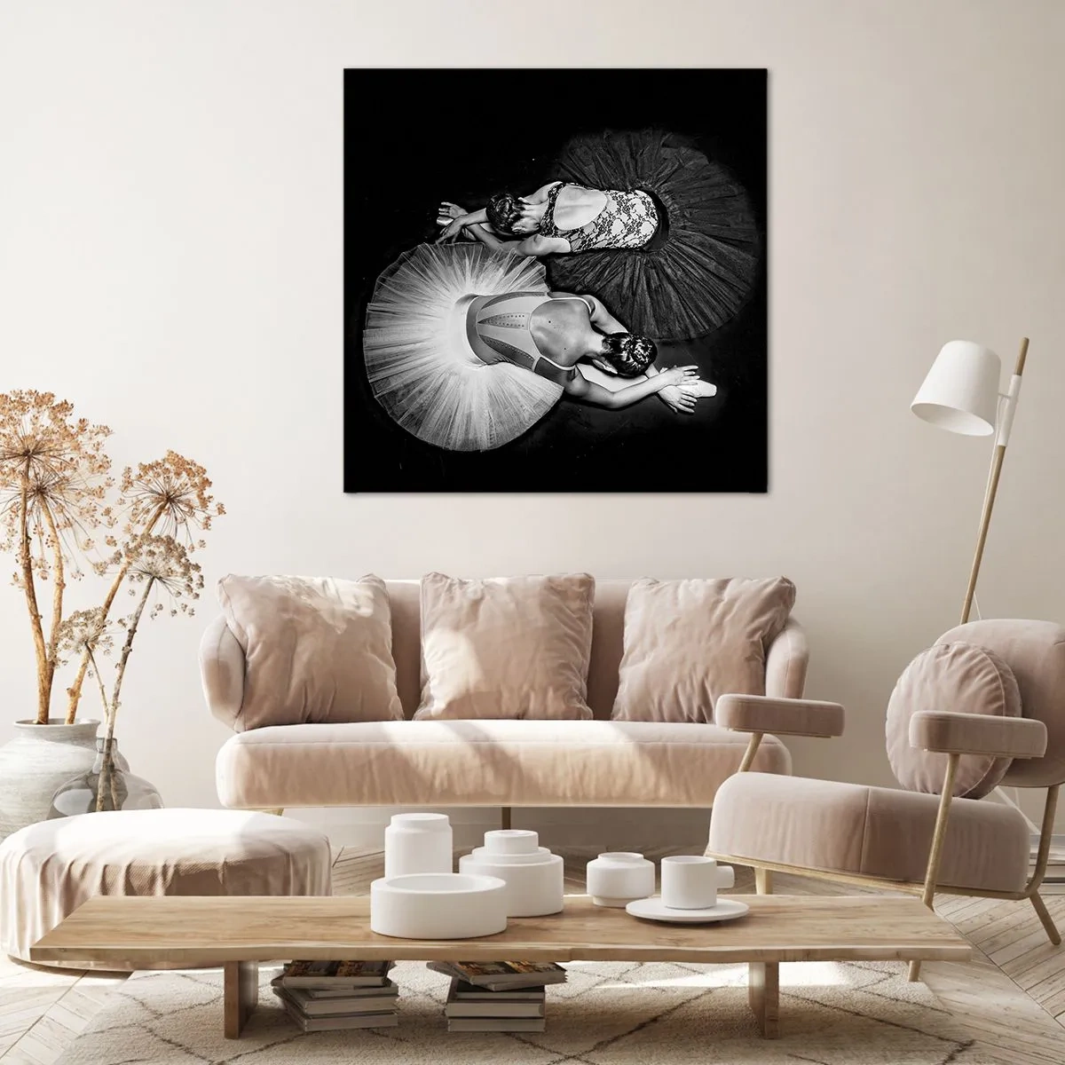 Tablou pe pânză - Yin și yang - echilibrul perfect - 30x30 cm