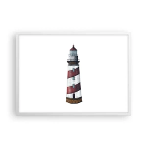 Poster în ramă albă - Întotdeauna de veghe - 70x50 cm